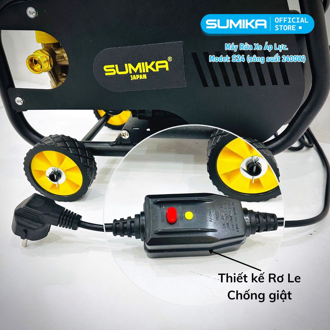 Máy rửa xe áp lực SUMIKA S24, công suất 2400W