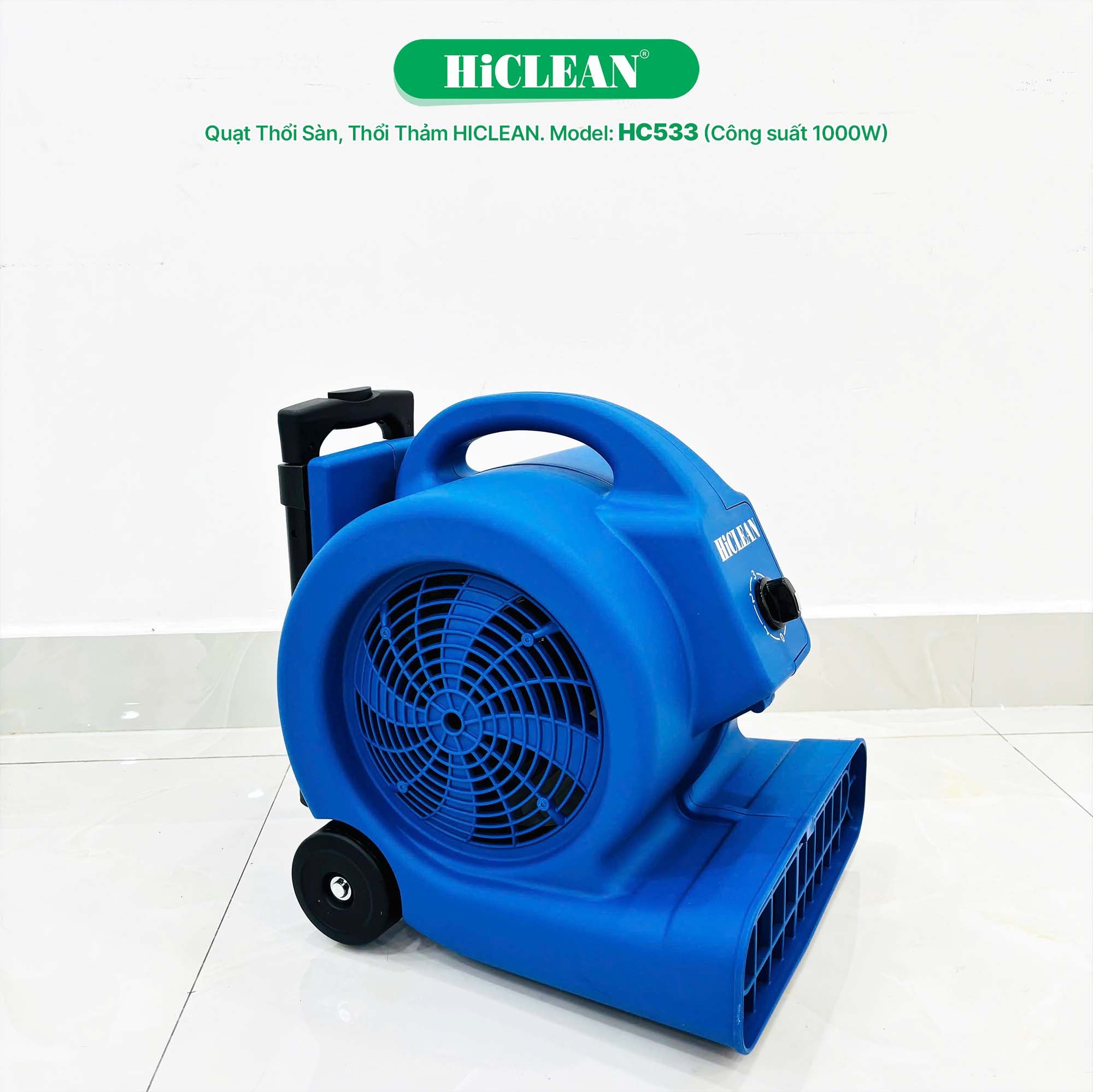 Quạt thổi sàn, thổi thảm HiClean HC533