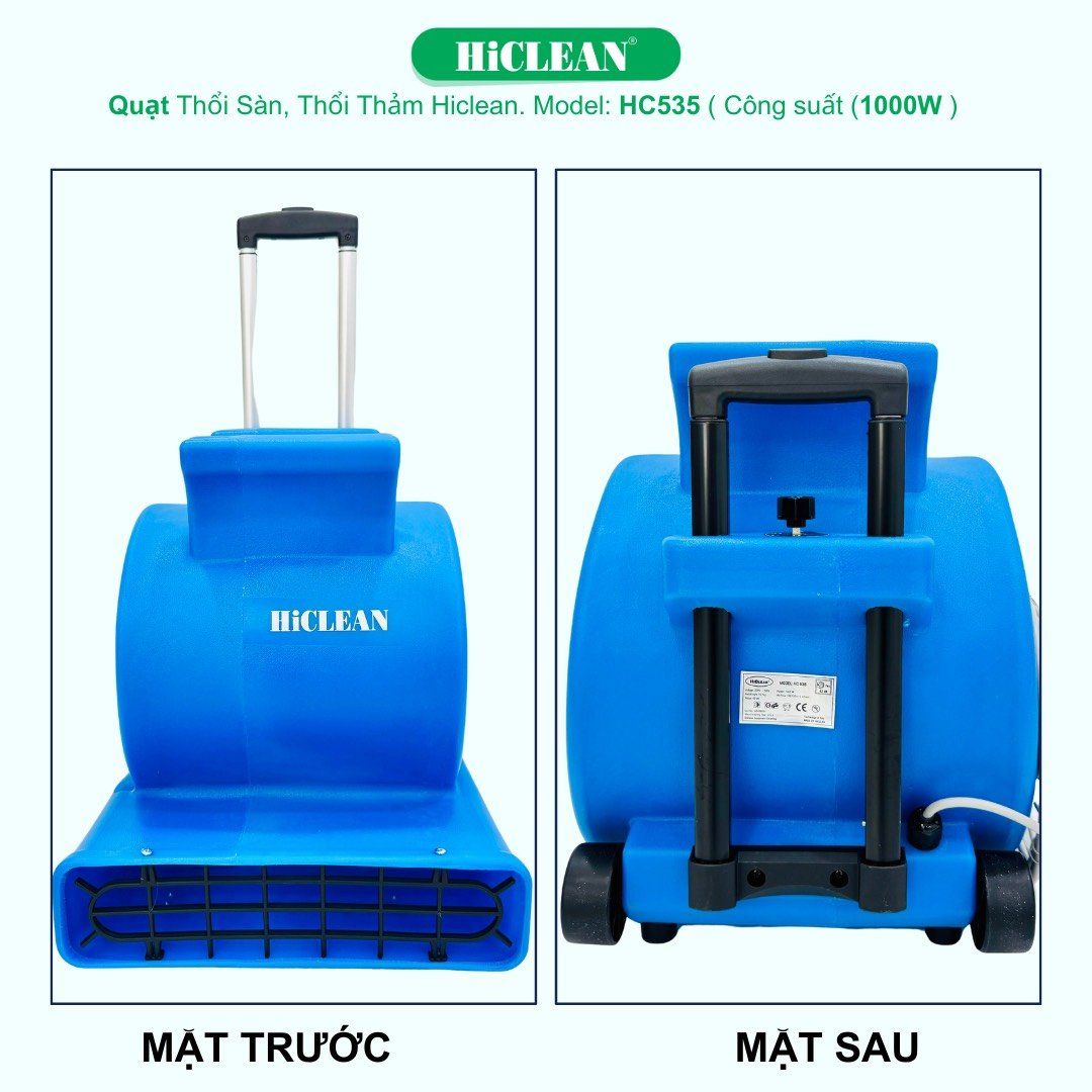 Quạt thổi sàn HiClean HC535, công suất 1000W