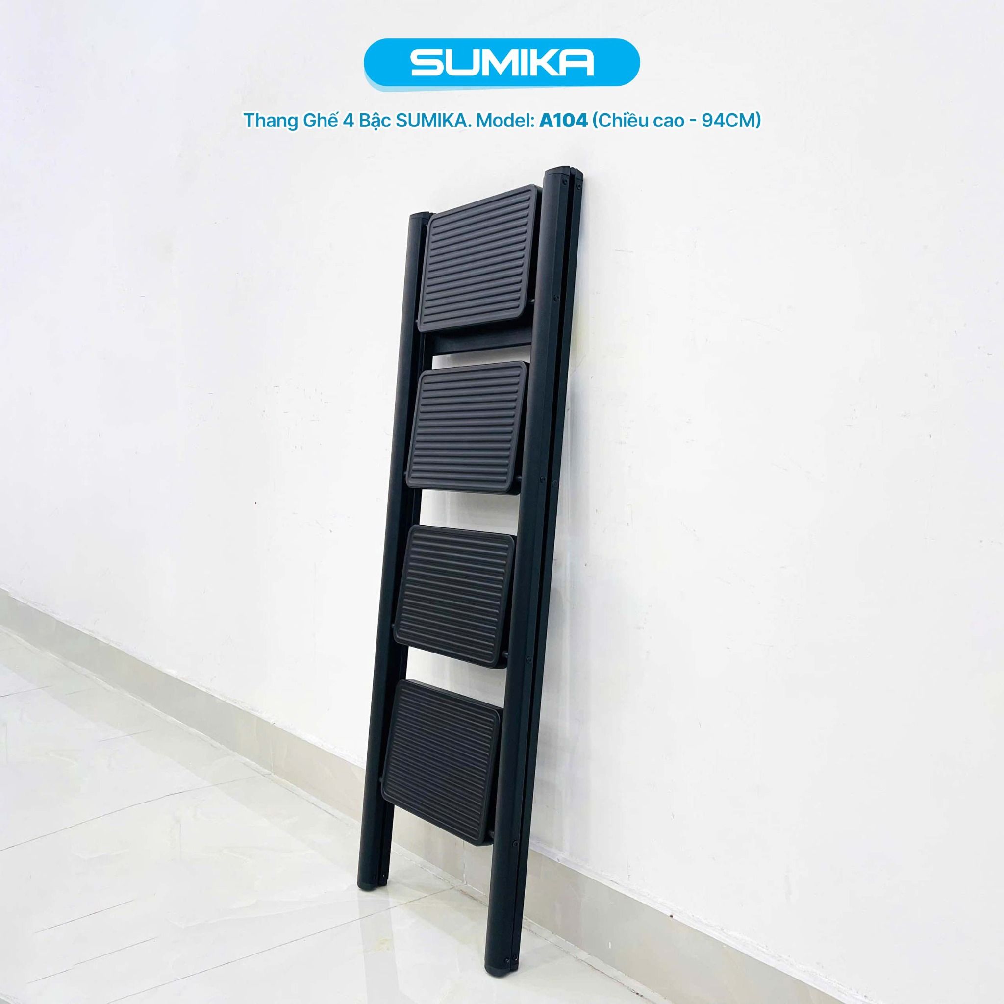 Thang nhôm ghế 4 bậc SUMIKA A104