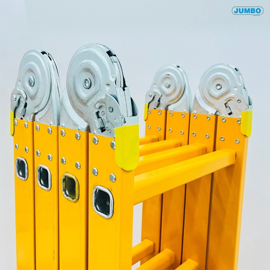Thang nhôm gấp 4 đoạn JUMBO B304, chữ A cao 2.35m