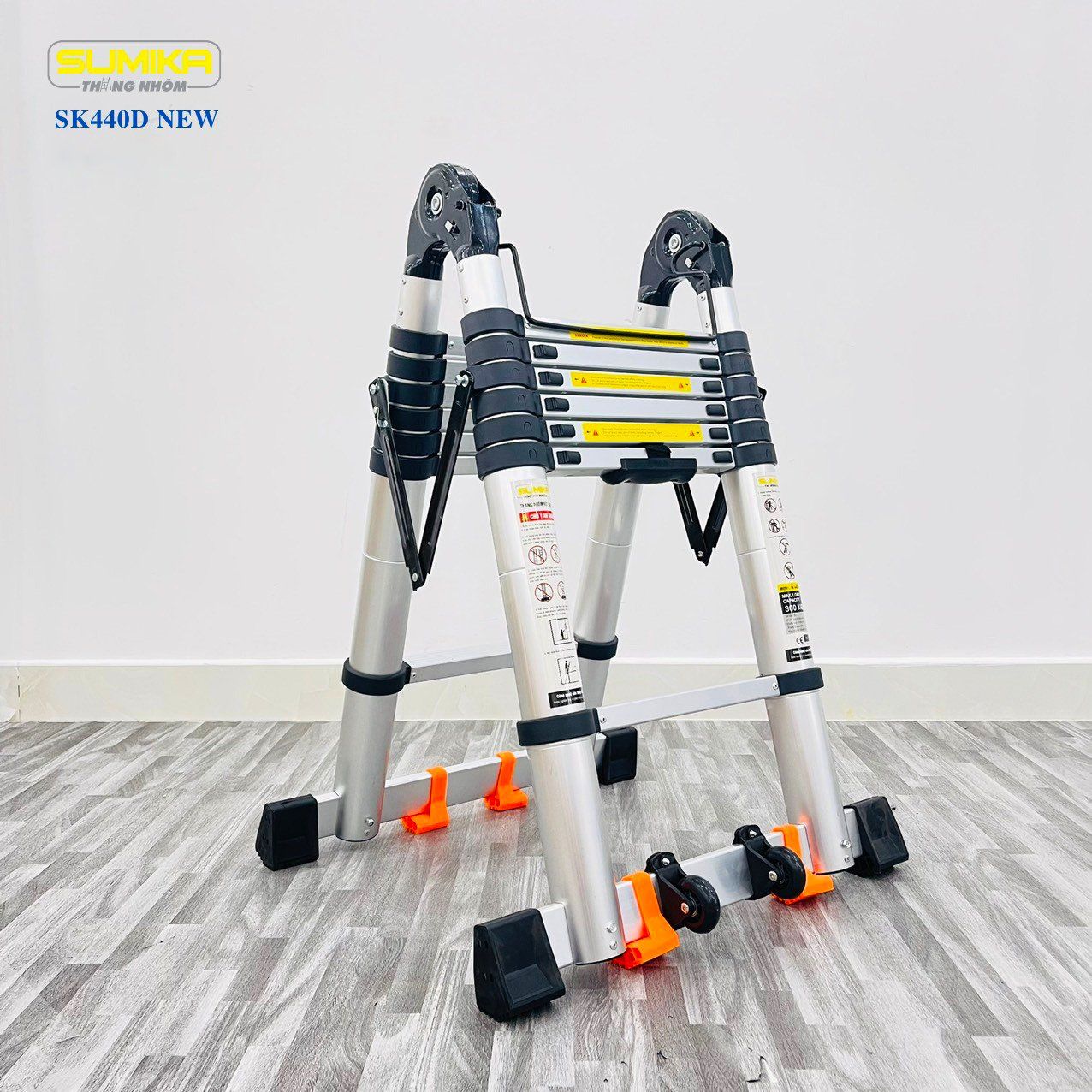 Thang nhôm rút đôi SUMIKA SK440D NEW, chiều cao 2.2M