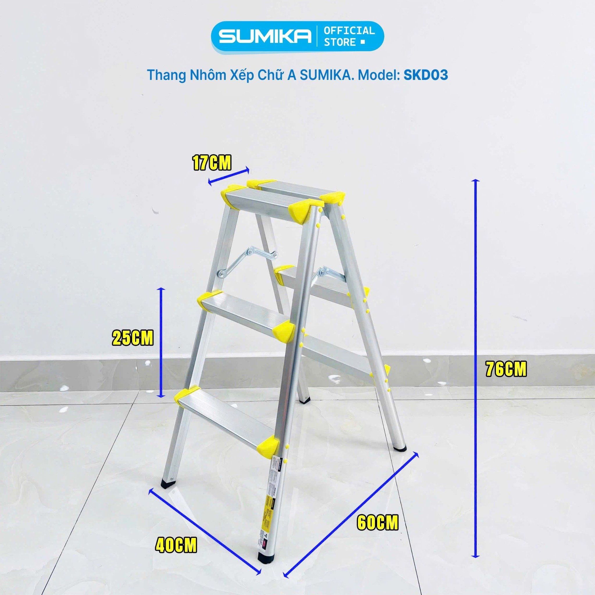 Thang nhôm xếp chữ A SUMIKA SKD03