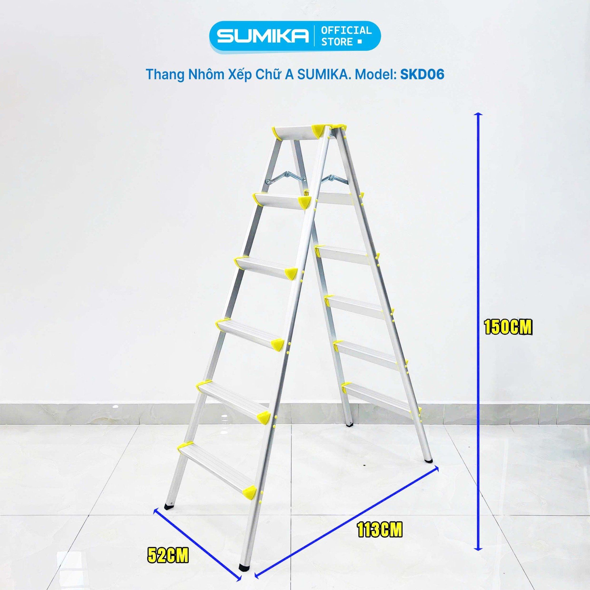 Thang nhôm xếp chữ A SUMIKA SKD06