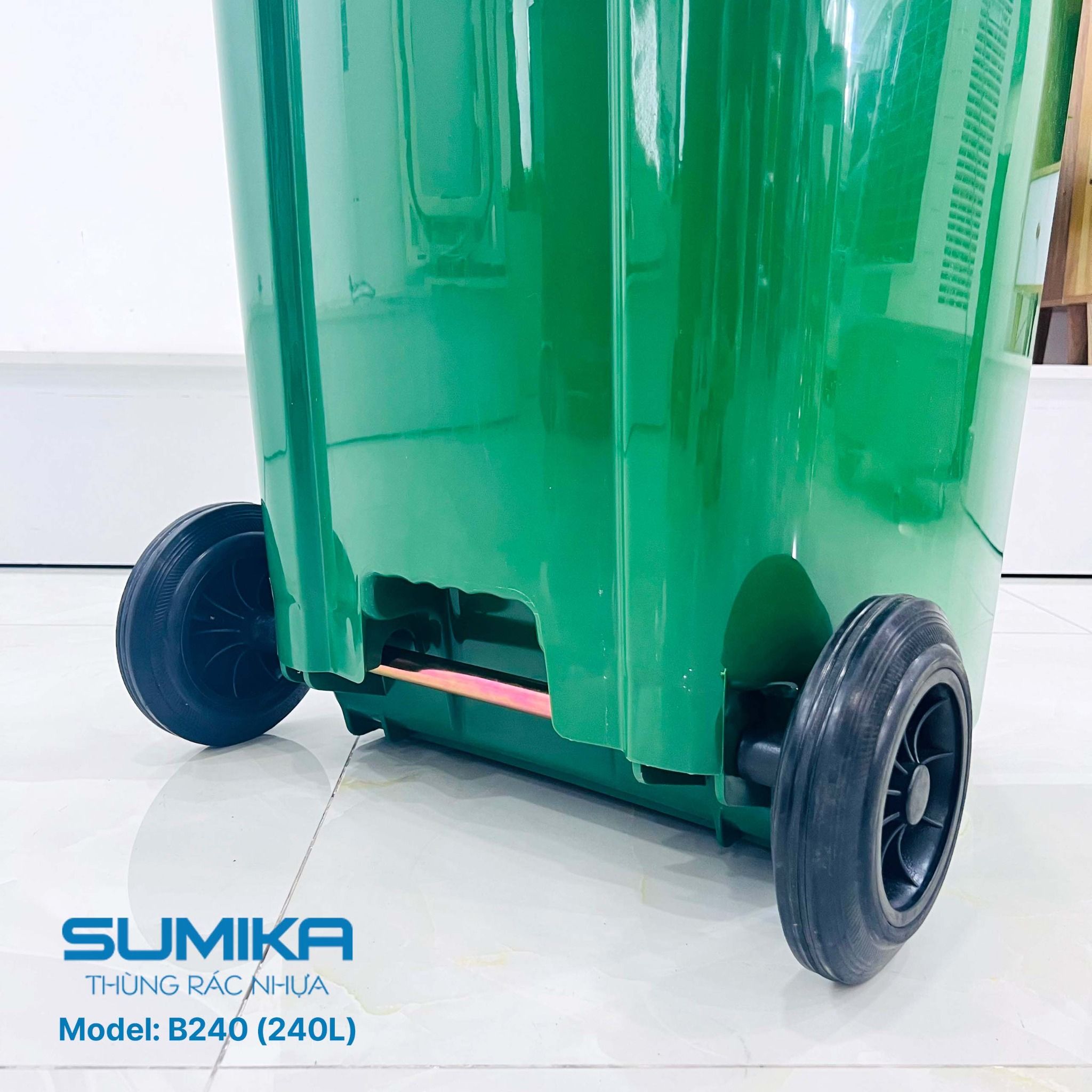 Thùng rác nhựa SUMIKA B240, thùng chứa 240L