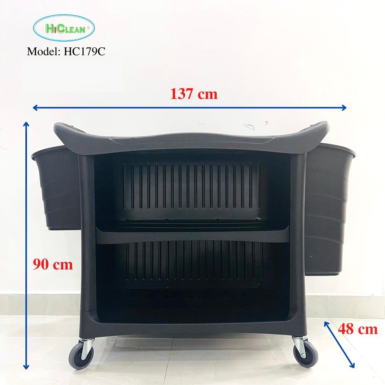 Xe đẩy vệ sinh HiClean HC179C