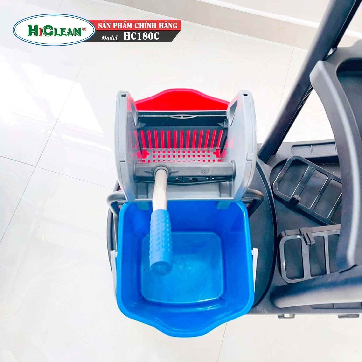 Xe đẩy làm vệ sinh HiClean HC180C