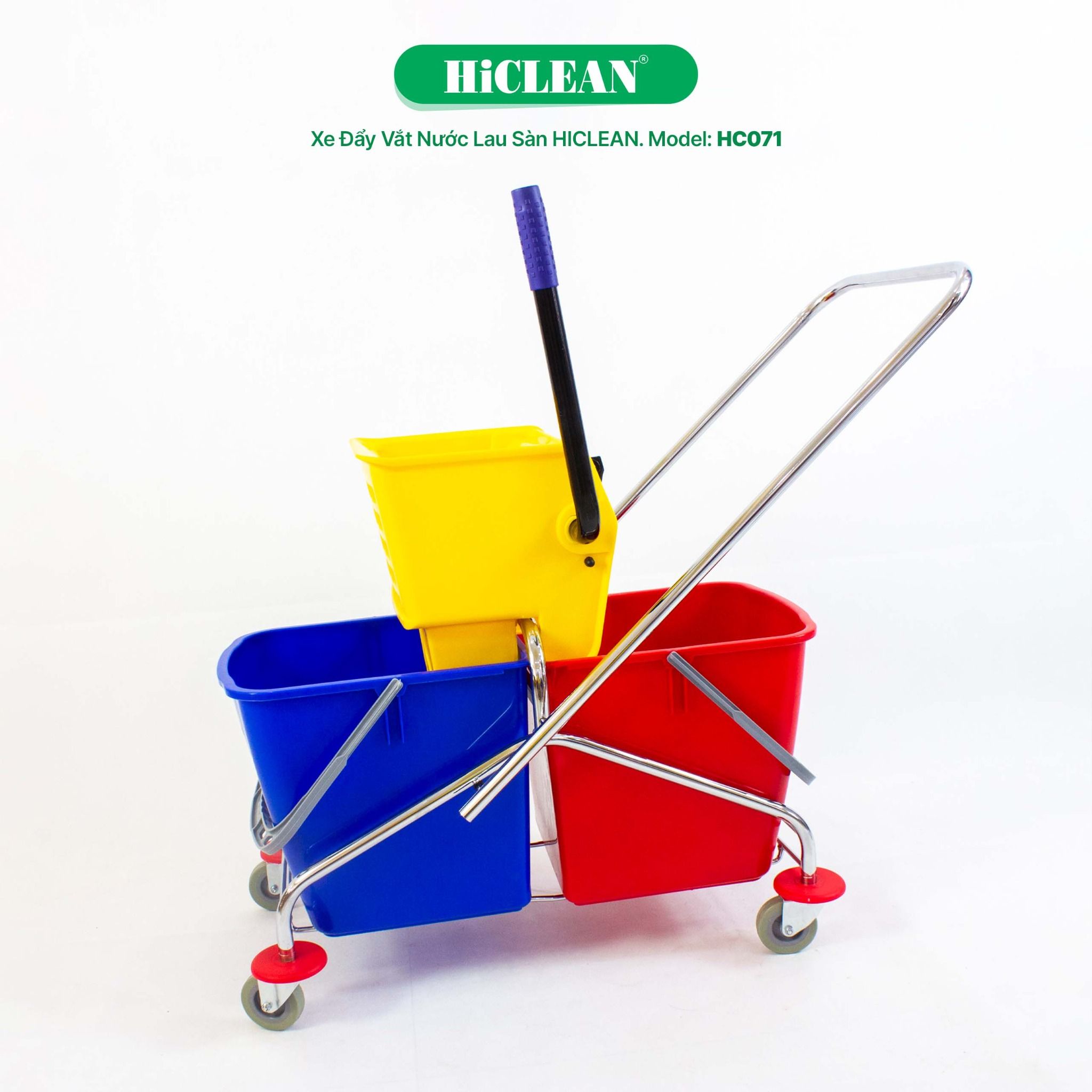 Xe đẩy vắt nước lau nhà HiClean HC071