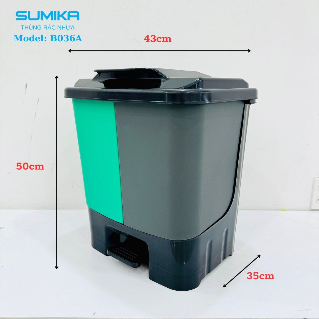 Thùng rác nhựa gia đình SUMIKA B036A