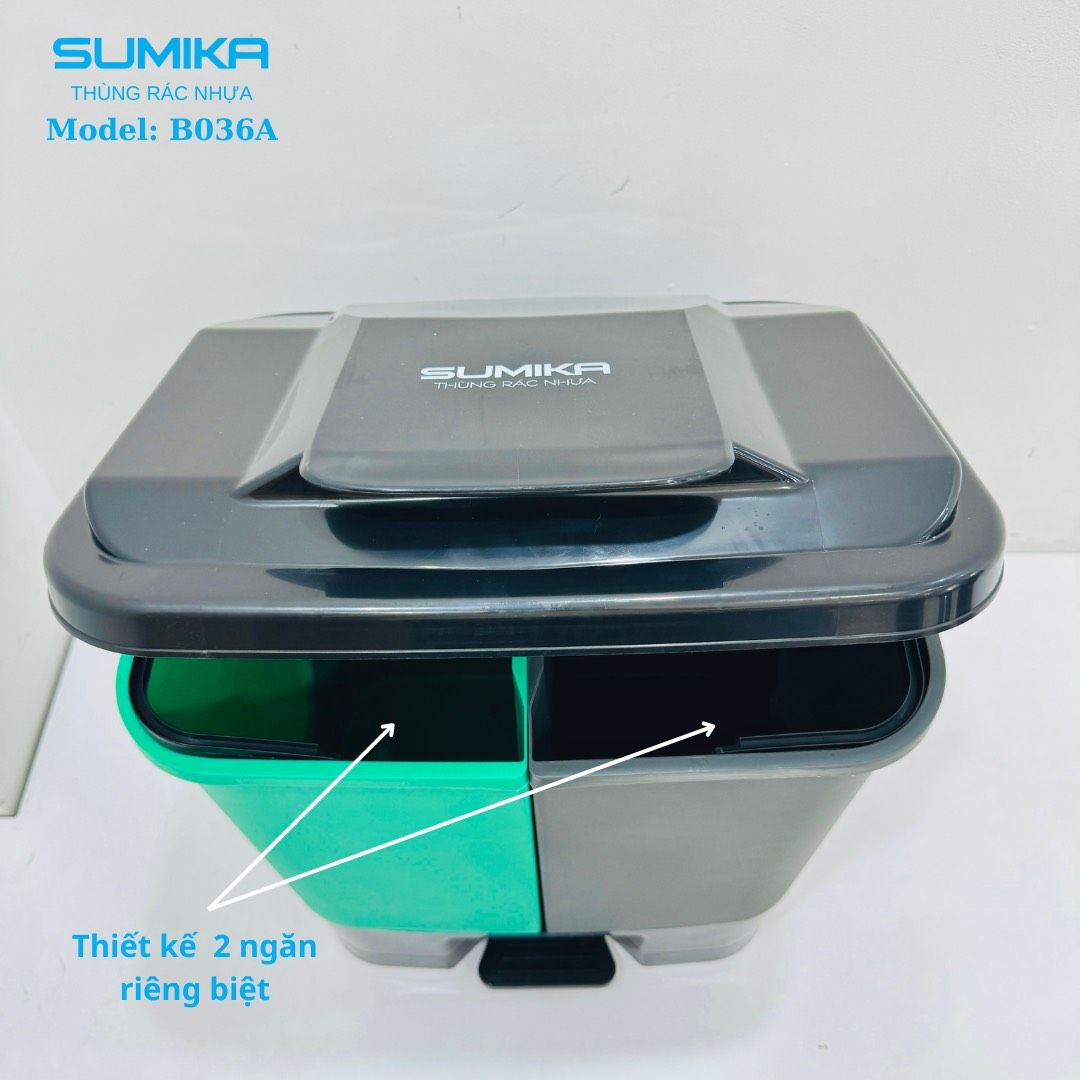 Thùng rác nhựa gia đình SUMIKA B036A