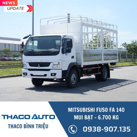 Xe tải Mitsubishi 6 tấn | Fuso FA 140 | Thùng mui bạt 