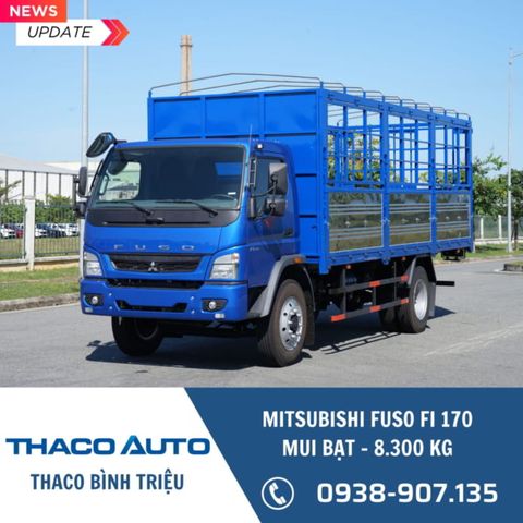 Xe tải Mitsubishi 8 tấn | Fuso FI 170 | Thùng mui bạt 