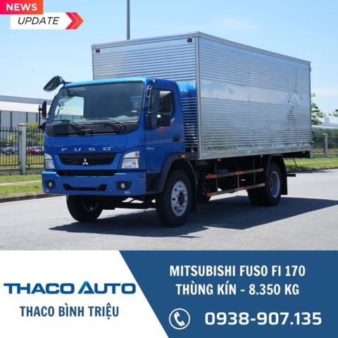 Xe tải Mitsubishi 8 tấn | Fuso FI 170 | Thùng kín 