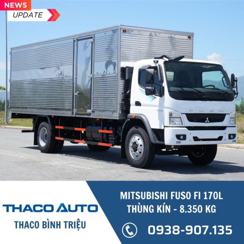 Xe tải Mitsubishi 8 tấn | Fuso FI 170L | Thùng kín 