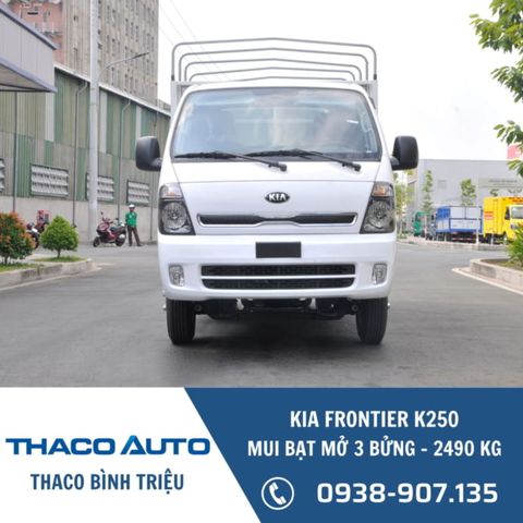 Xe tải KIA Frontier K250 | Thùng mui bạt 3 bửng | 2.49 tấn 