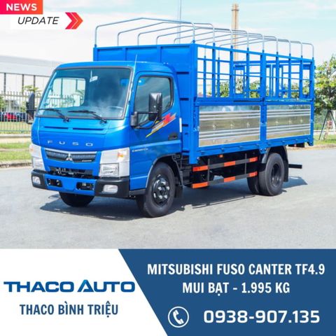 Xe tải thùng mui bạt Mitsubishi Fuso Canter TF4.9 