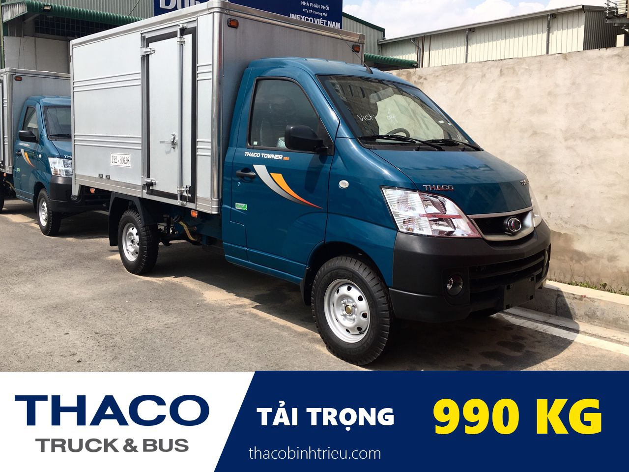 THACO TOWNER 990 - THÙNG KÍN - TẢI TRỌNG 990 KG