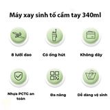  Máy Xay Sinh Tố Cầm Tay 340ml Sạc Pin Tiện Lợi 