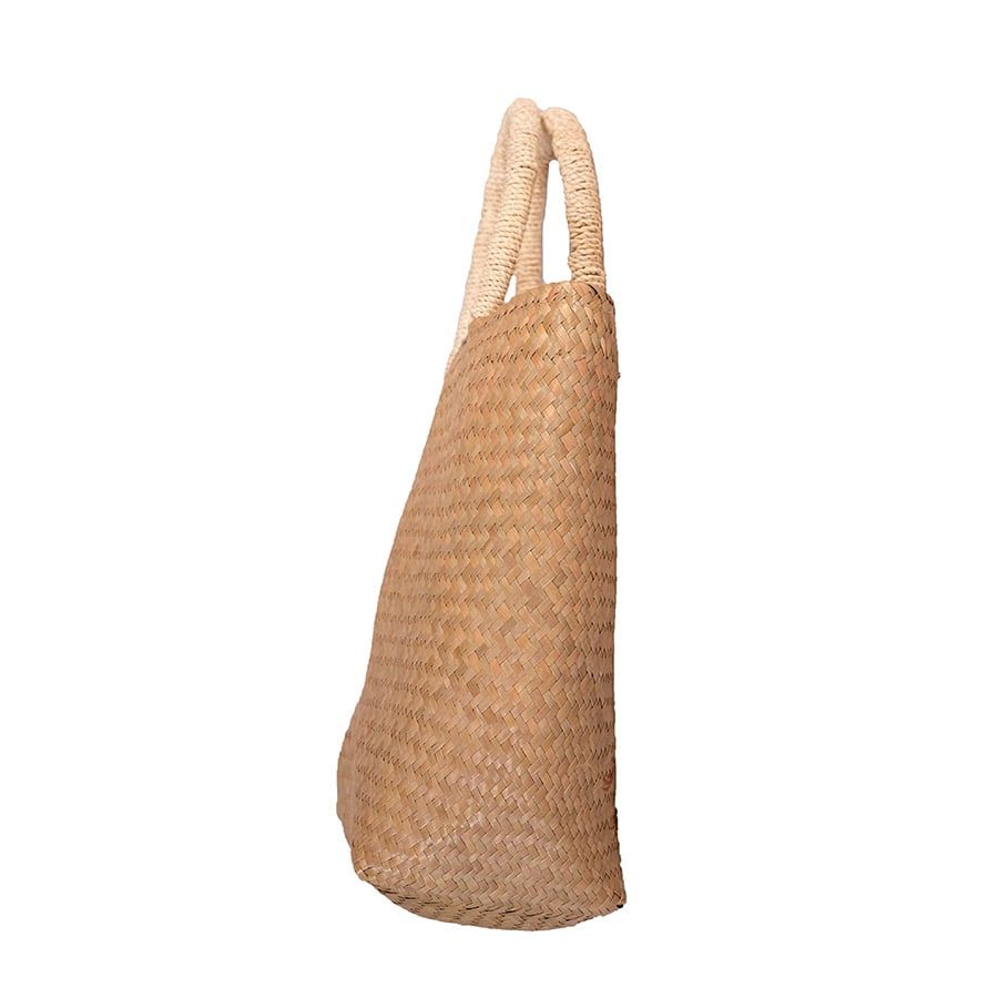Giỏ cỏ bàng quai mây