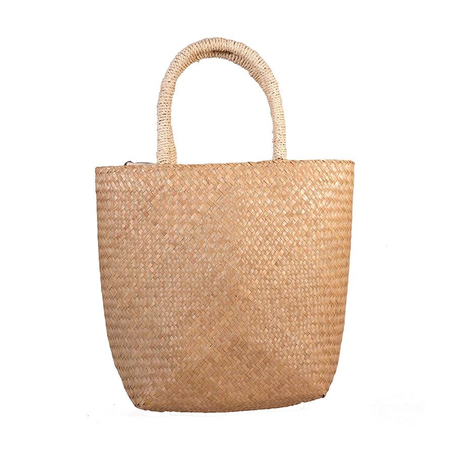 Giỏ cỏ bàng quai mây