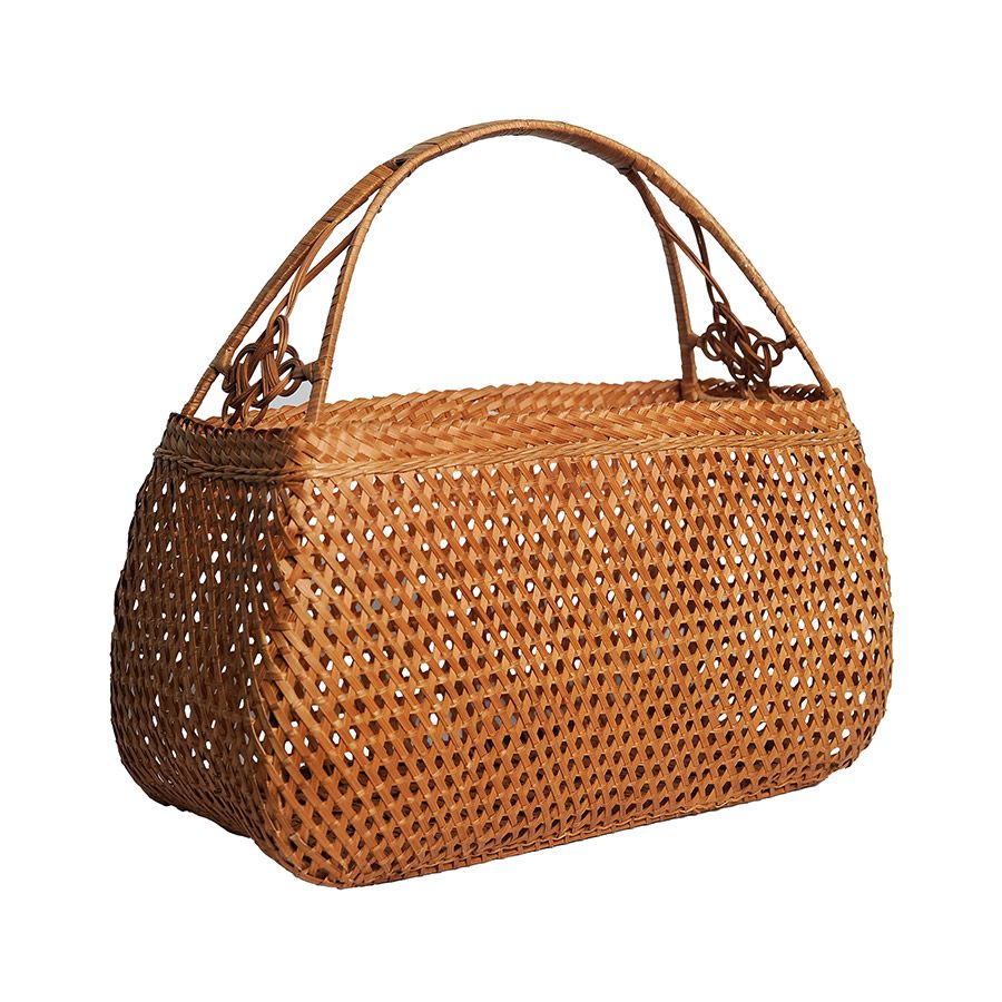 Giỏ mây đan caro