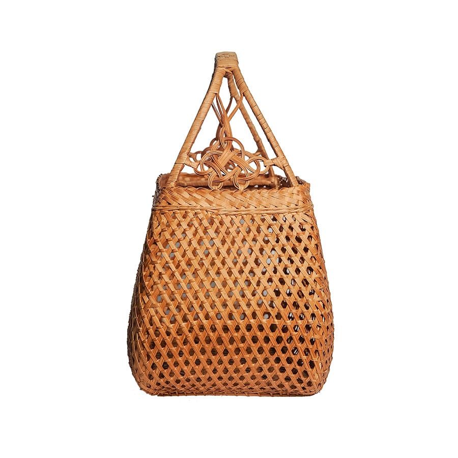 Giỏ mây đan caro