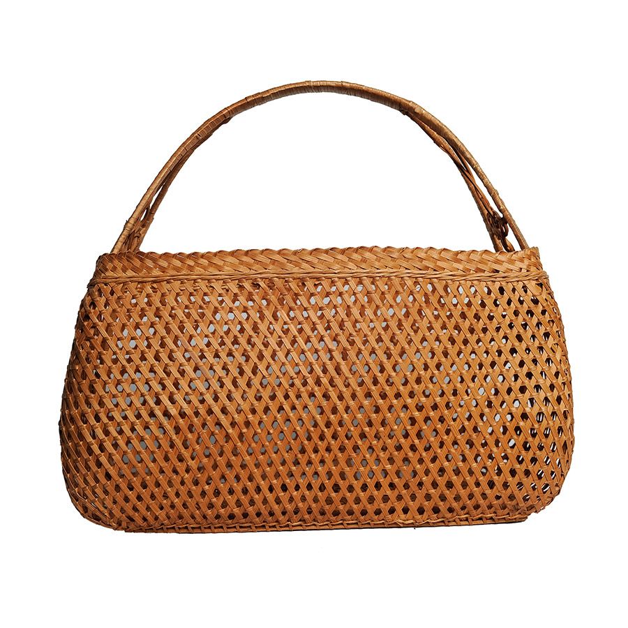 Giỏ mây đan caro