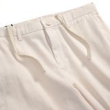 Quần Linen Regular Elastic Waistband Embroider