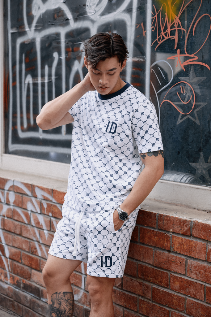 Set Đồ Cotton-Nỉ Nam Charaters Grid Pattern Form Regular