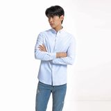 Áo Sơ Mi Cotton Nam Tay Dài Twill Fabric Form Slim