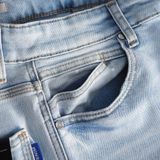 Quần Jeans Skinny Vẩy Sơn Light Blue
