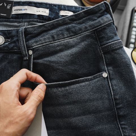 Quần Short Jeans Slimfit Cargo