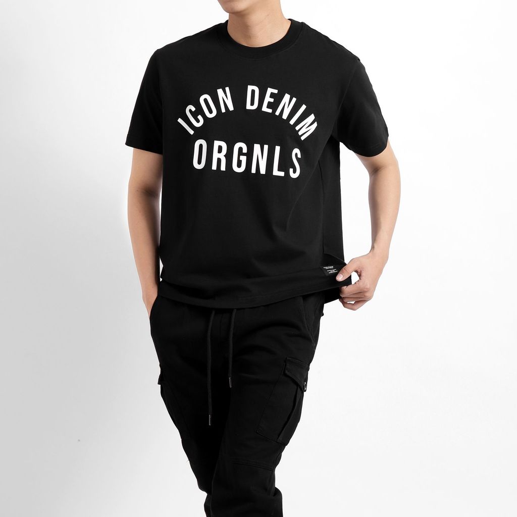 Áo Thun Nam In Chữ ICONDENIM ORGNLS Form Regular