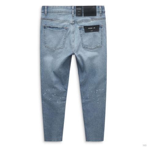 Quần Jeans Skinny Torn Blue Wash