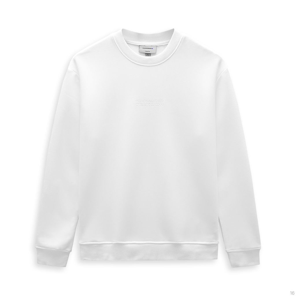 Áo Nỉ Sweatshirt Basic Quote Printed