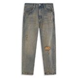 Quần Jeans Slimfit Brown Faded Ripped Detail