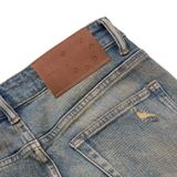 Quần Jeans Slimfit Brown Faded Ripped Detail