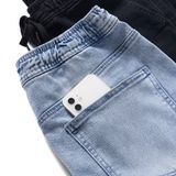 Quần Jogger Denim Nam Washed Form Slim