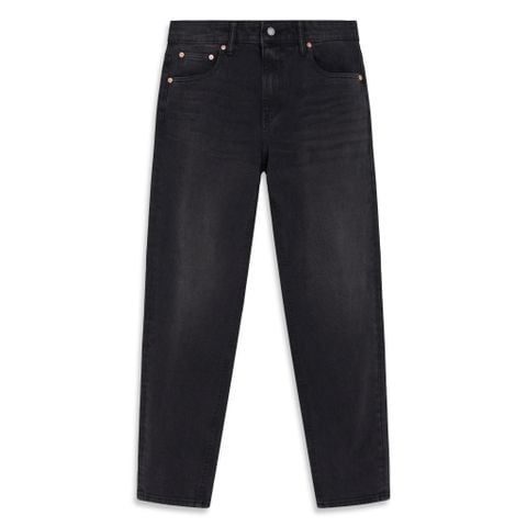 Quần Jeans Slim-fit Black Contrasting Rivets