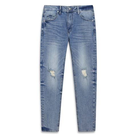 Quần Jeans Skinny-Fit Light Blue Ripped