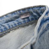 Quần Jeans Slim-fit Light Blue Wash Ripped