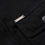 Áo Khoác Jean Nam Vải Denim Black Heavy Wash