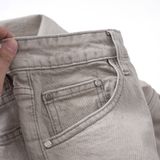 Quần Jeans Straight Beige Wash