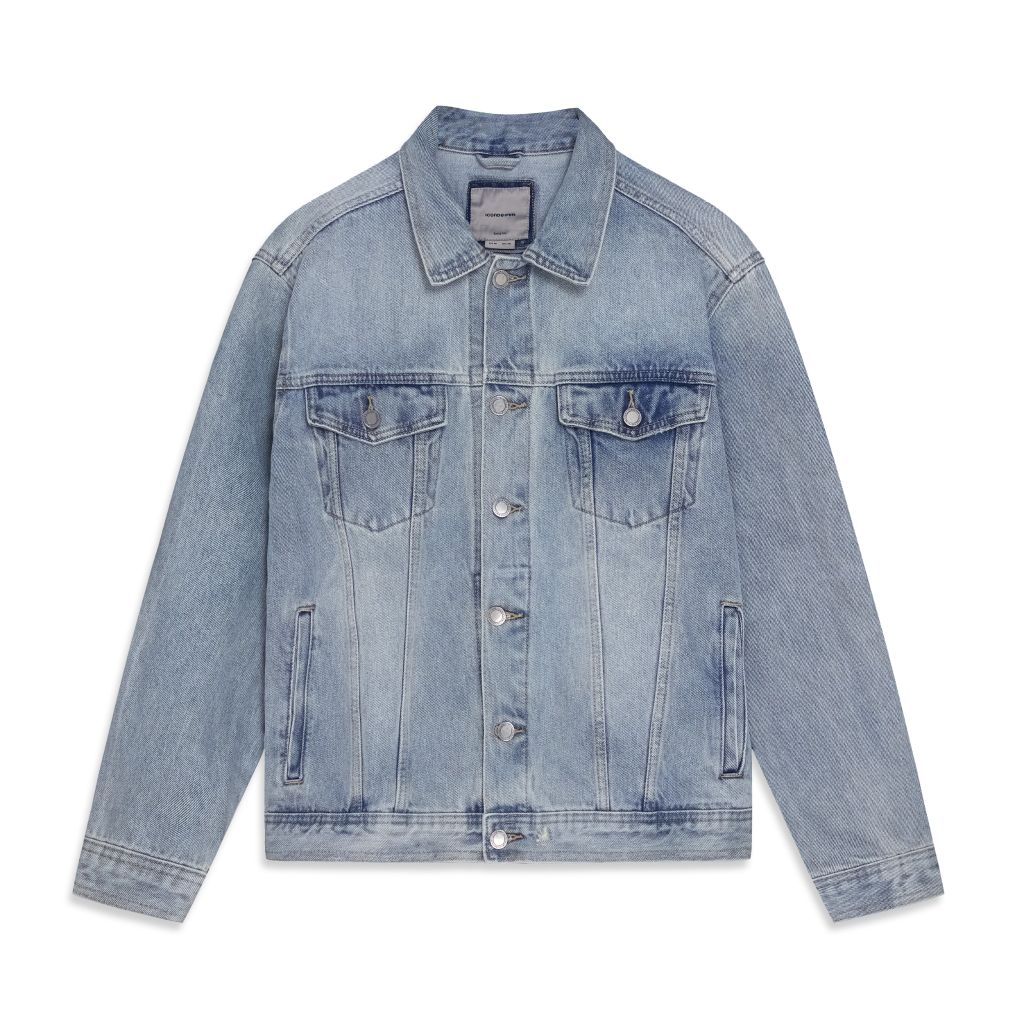 Áo Khoác Jean Nam Vải Denim Trucker City Explorer