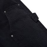 Quần Denim Straight Carpenter Monogram Pattern