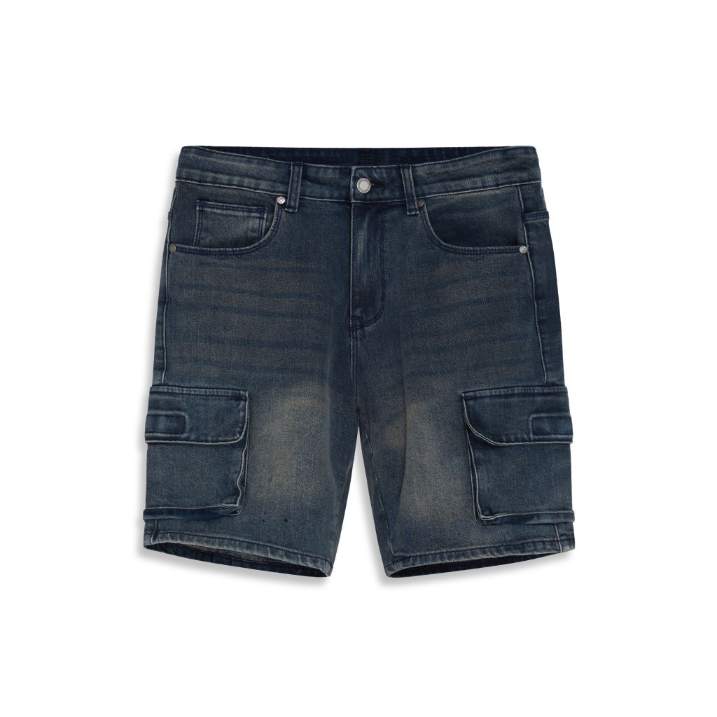 Quần Shorts Jean Slimfit Cargo