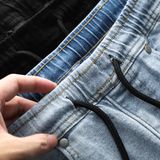 Quần Short Jean Lưng Thun Wash