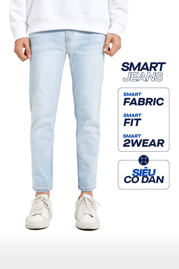 Quần Jean Smart Jeans ICONDENIM Light Blue