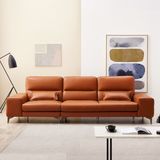 SF326 - GHẾ SOFA DA ITALY 4 CHỖ NGỒI