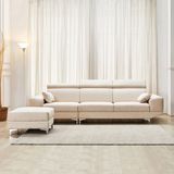 SF413 - SOFA VẢI SUEDE 4 CHỖ XUẤT KHẨU